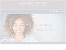 Tablet Screenshot of morningsidedentalcare.com